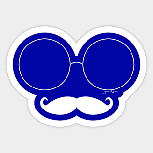 Glasses Mustachio Sticker